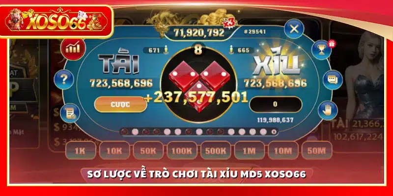 Giới thiệu về trò chơi Tài xỉu MD5 Xoso66